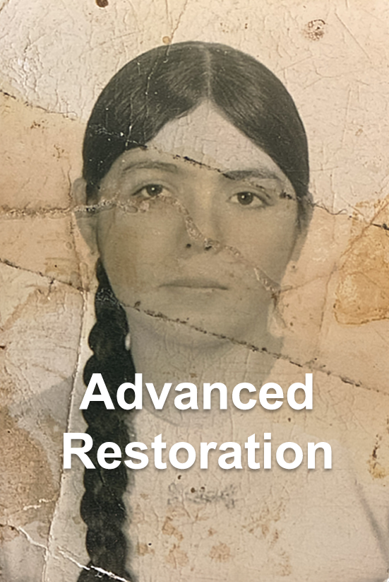->Extensive Damage Photo Restoration 8x10 + Digital