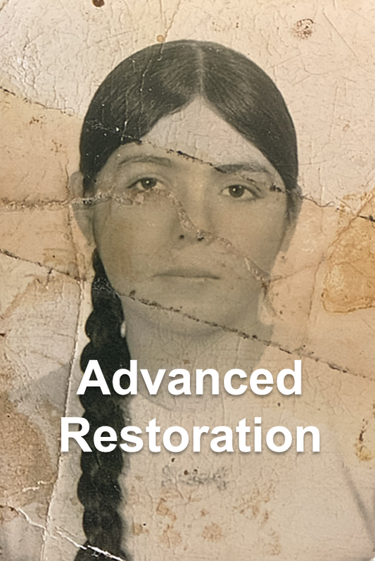 ->Extensive Damage Photo Restoration 8x10 + Digital